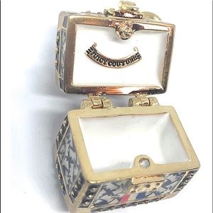 Juicy Couture TRAIN CASE charm trunk NEW RARE SCOTTIE DOG TERRIER TRAVEL TRUNK